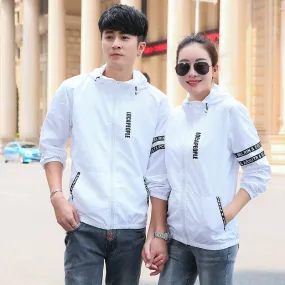 Summer Outdoor Couple Men Women Breathable Sporty Sunscreen Casual Jacket