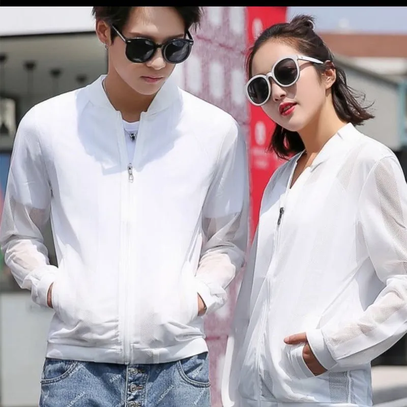 Summer Outdoor Couple Men Women Breathable Sporty Sunscreen Casual Jacket