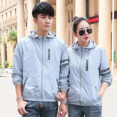 Summer Outdoor Couple Men Women Breathable Sporty Sunscreen Casual Jacket