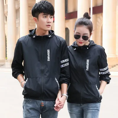 Summer Outdoor Couple Men Women Breathable Sporty Sunscreen Casual Jacket