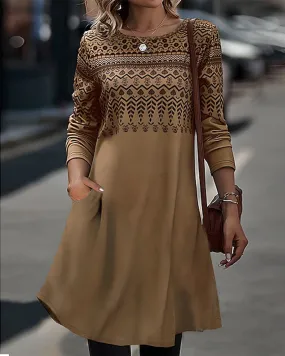 TastyHottie - Elegant printed dress