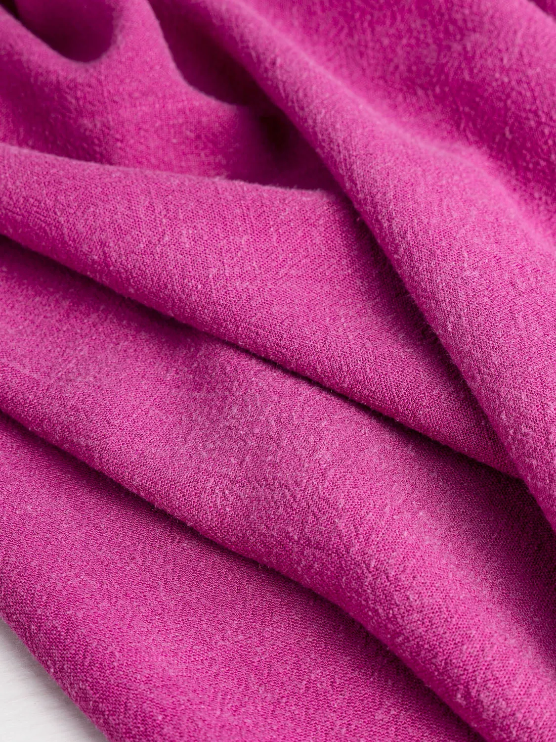 Textured Viscose Linen - Magenta - Swatch