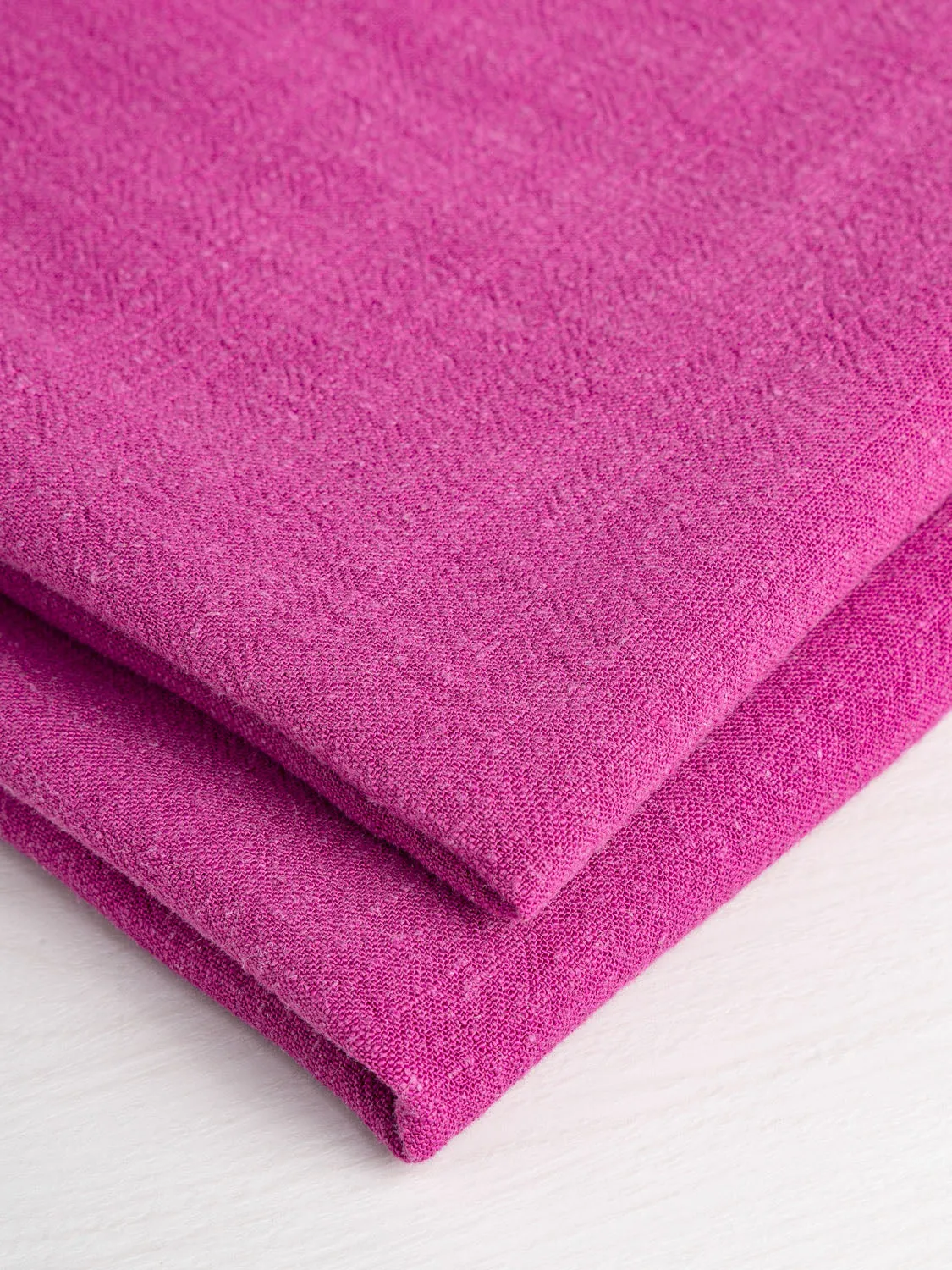 Textured Viscose Linen - Magenta - Swatch
