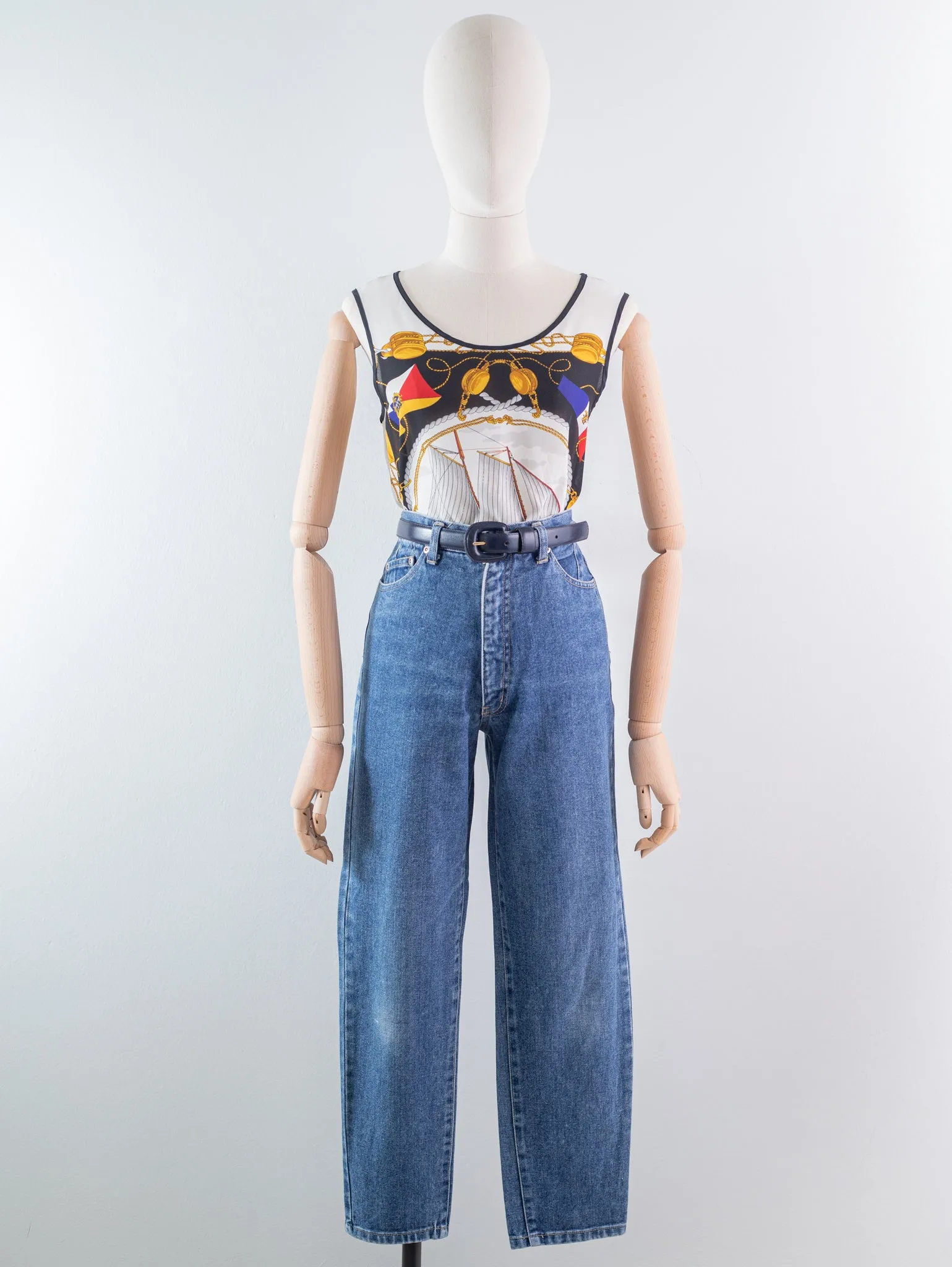 Vintage Chiffon Sleeveless Round Neck White Blouse