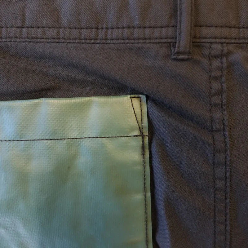 vinyl pocket trousers