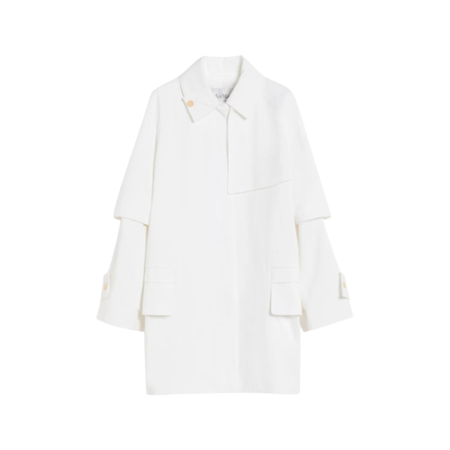 Water-repellent gabardine trench coat