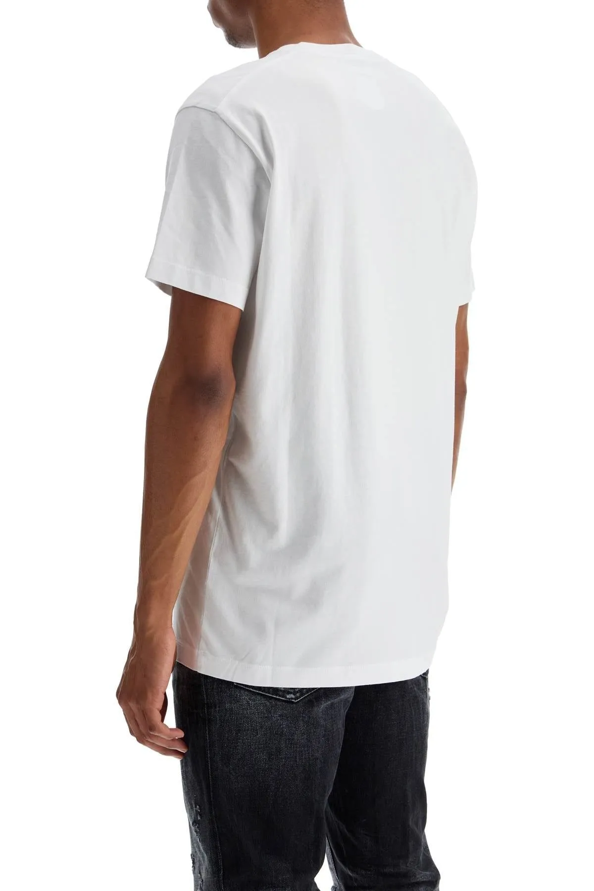 WHITE COTTON T-SHIRT WITH PHYS ED. '64 LOGO