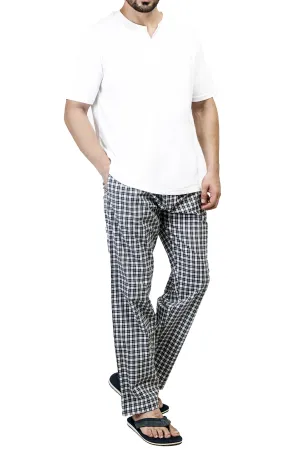 White tee & Shepherd Check PJ