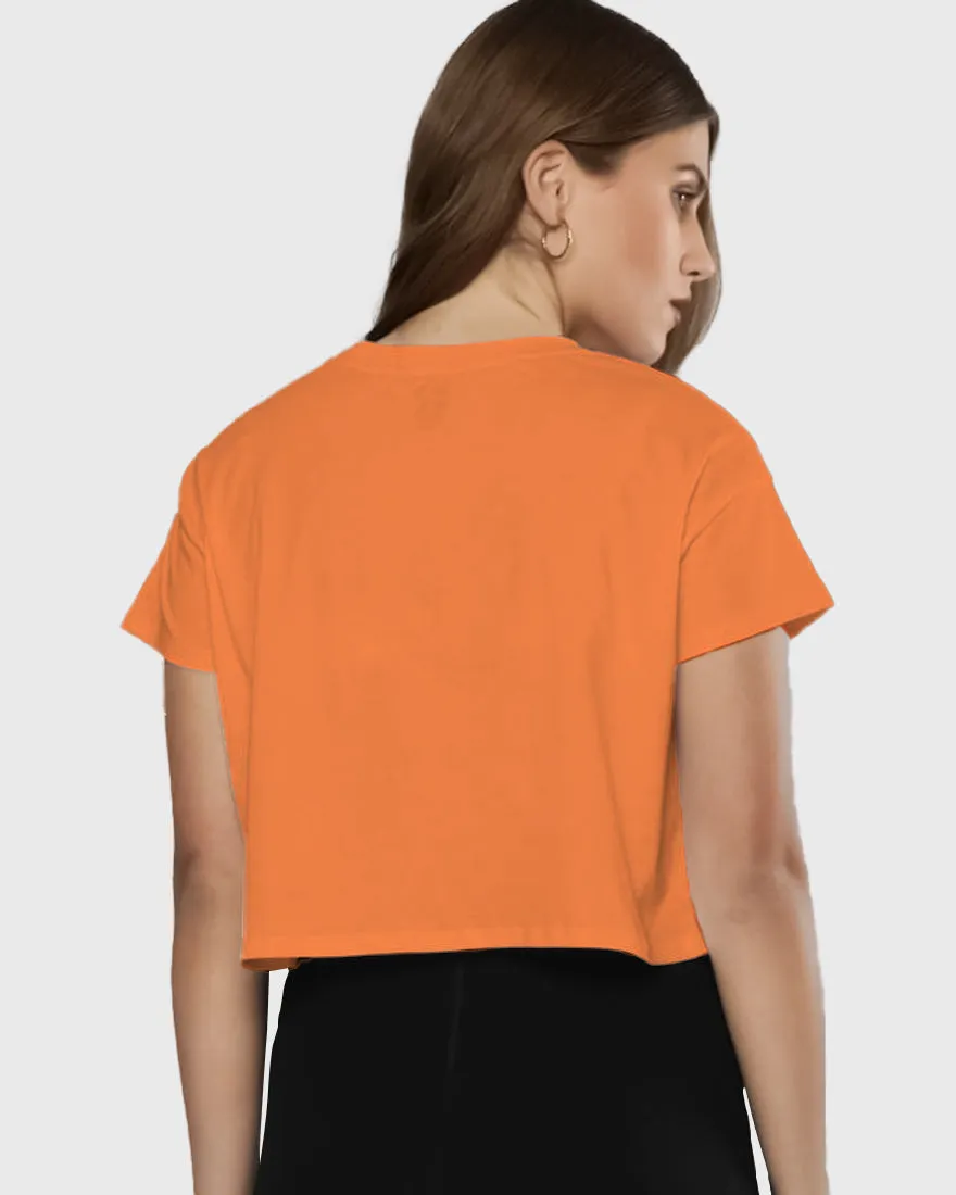 Womens Cropped TShirt Funky Fan